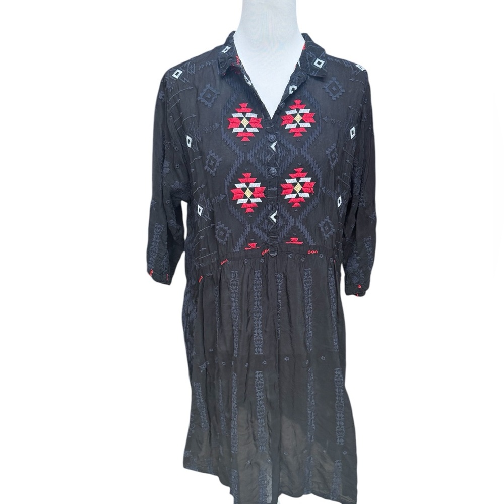 Johnny Was Pocca Embroidered tunic dress - Picture 3 of 6